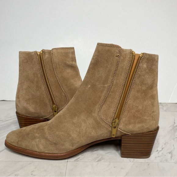 Rag & Bone Rover Zip Tan Suede Bootie 39.5 - Picture 6 of 16